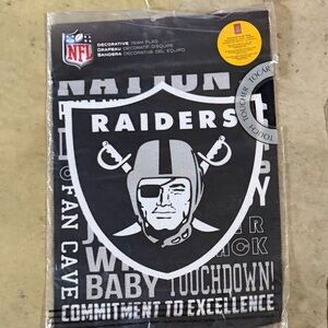 Raiders 12”x18” garden flag